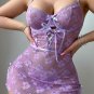 Sweetheart Lace Lingerie Set with Lace-Up Front