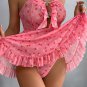 Romantic Pink Cherry Print Chemise