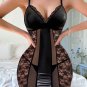 Perfect Pair Vinyl and Lace Chemise Set