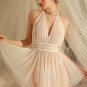 Pure Desire Contrast Lace Mesh Babydoll Dress With Thong
