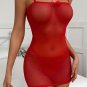 Seductive Red Sheer Chemise Set