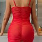 Seductive Red Floral Embroidered Chemise