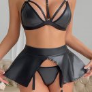 Love For You Wet Look Bra Set