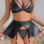 Love For You Wet Look Bra Set
