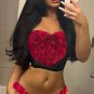 Romantic Heart Floral Two-Piece Lingerie