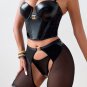 Take A Hint Wet look Bra Set