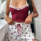 Floral Desire Lace Pajama Short Set