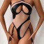 Wet Look Cut-Out Heart Teddy