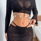 Long Sleeve Crop Top Set