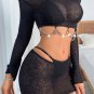 Long Sleeve Crop Top Set