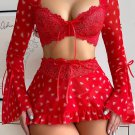 Feminine Allure Bra and Skirt Set