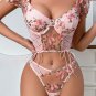 Subtle Allure Embroidered Bra Set