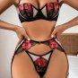 Garden Party Floral Lace Bra and Garter Set