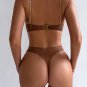 Ladies' Floral Embroidery Sheer Mesh Sexy Lingerie