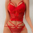 Mesh Women's New Style Underwire Push-Up And Slimming Bra Set