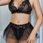 Romantic Attraction Lace Bra and Skirt Set