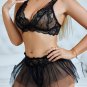 Romantic Attraction Lace Bra and Skirt Set