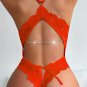 Seductive Red Lace Halter Teddy