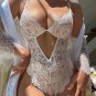 Classic Sexy Wedding Season Lace Hollow Out Sexy Bodysuit Lingerie