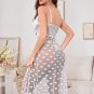 Chic White Lace Chemise with Heart Details