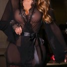 Romantic Lace Trimmed Robe