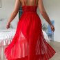 Elegant Red Lace Nightdress