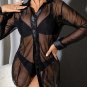 Ladies Casual See Through Blouses Lingerie Tops Sexy Sleep Tshirt