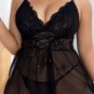 Plus Size Movie Night Lace Babydoll