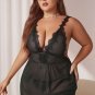 Plus Size Alluring Danger Babydoll Set