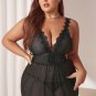 Plus Size Alluring Danger Babydoll Set