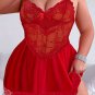 Plus Size Lace Romance Babydoll Set