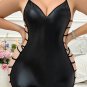 Plus Size Open Back Babydoll Set