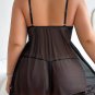 Plus Size Seductive Lace Babydoll Set