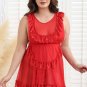 Plus Size Lingerie Lace Babydoll Mesh Nightgown Chemise Nighty Sleepwear