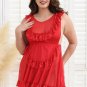 Plus Size Lingerie Lace Babydoll Mesh Nightgown Chemise Nighty Sleepwear