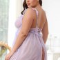 Lace Babydoll Plus Size Sleepwear Nightwear Mesh Chemise