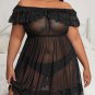 Plus Size In For A Treat Mesh Babydoll