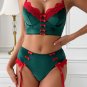Women Christmas Lingerie Set 2 Piece Sexy Santa Bra Set