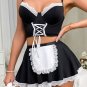 Sexy Lingerie Cosplay Lingerie Set Contrast Lace Maid Costume Set