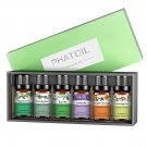6pcs Essential Oil Set 10ml Natural Lavender Eucalyptus Peppermint Tea Tree Orange Lemongrass