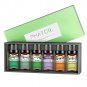 6pcs Essential Oil Set 10ml Natural Lavender Eucalyptus Peppermint Tea Tree Orange Lemongrass