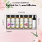 6 Bottles Floral Oils Set Rose Lavender Ylang Ylang Jasmine Geranium Chamomile