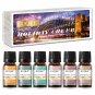 6PCS Fragrance Oils, 10ML Pine, Christmas Wreath, Sugar, Gingerbread