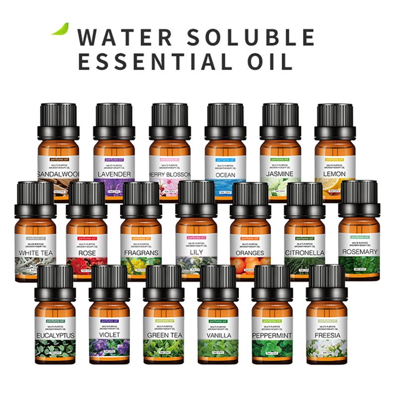 10ml Incense Water Soluble Essential Oil Lavender Tea Tree Lemon Rose Ocean Scent