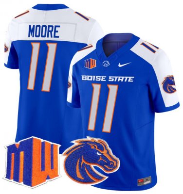 Kellen Moore Jersey 11 Boise State Broncos Vapor Limited College Football Stitched Royal Alternate