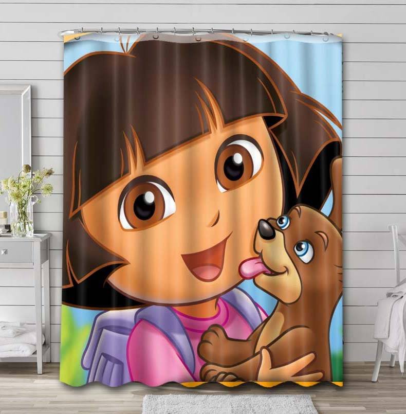 Dora the Explorer Characters Shower Curtain Rod Rail Sets