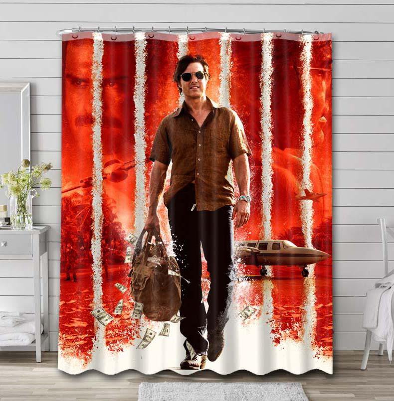 Tom Cruise American Made Shower Curtain Rod Rail Sets
