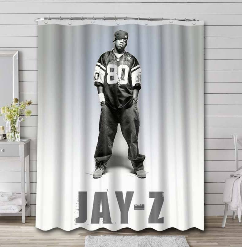 Jay Z Rapper Bathroom Shower Curtain Waterproof Polyester