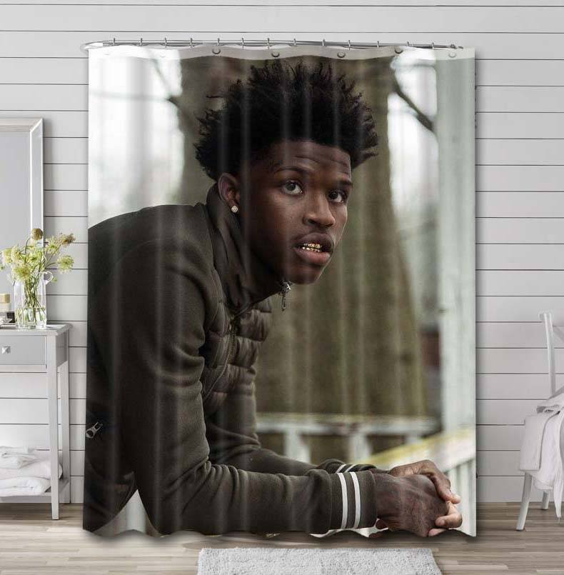 Quando Rondo Rapper Shower Curtain Bathroom Decoration