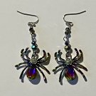 Halloween Colorful Rhinestone Spider Dangle Earring’s
